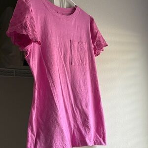 St. John's Bay pink slub knit Tee